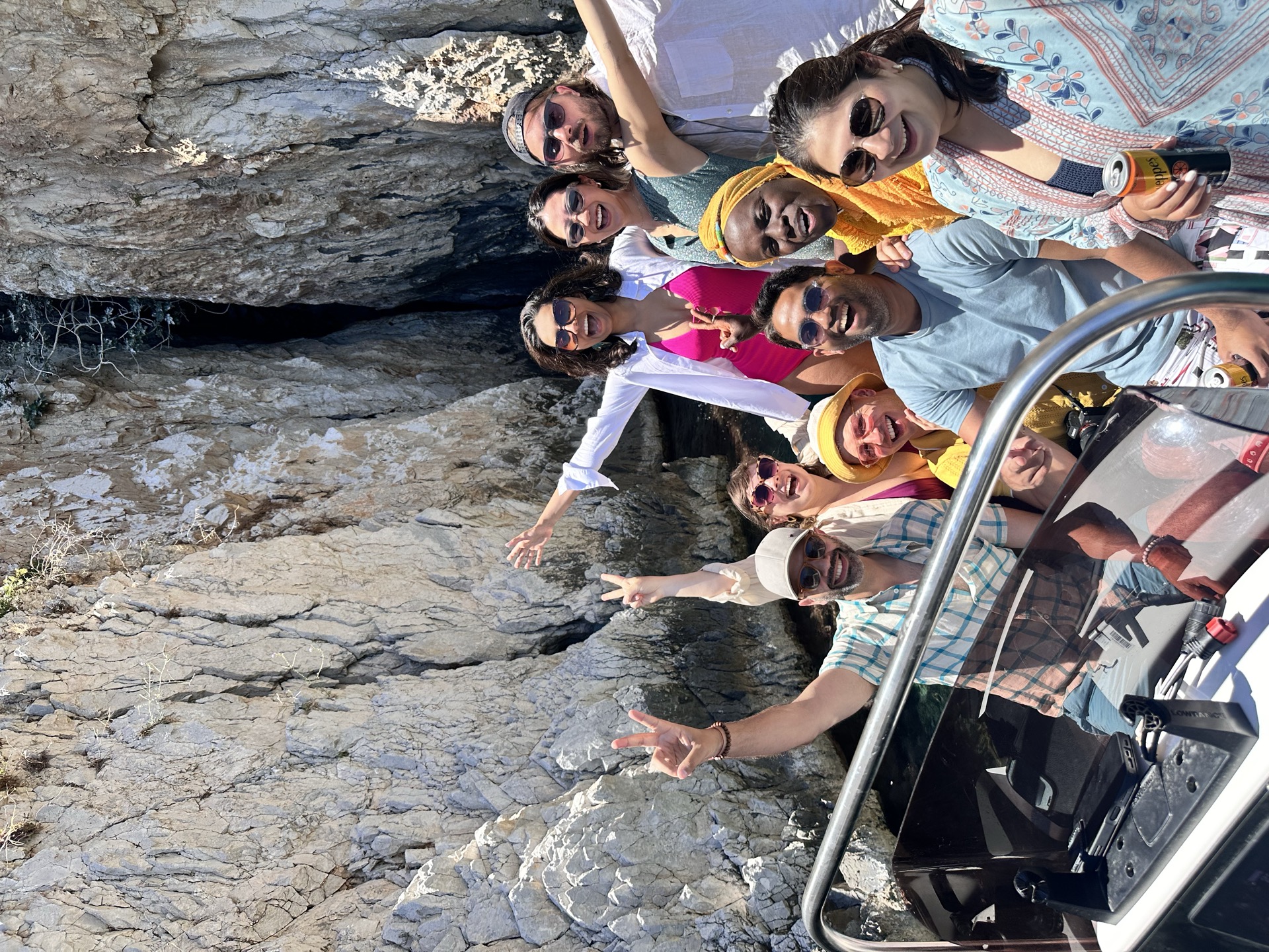 Group boat trip